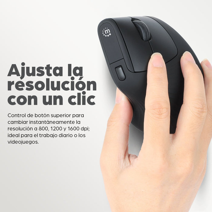EAN 0766623190336 - Manhattan 190336 ratón Oficina mano derecha RF inalámbrico Óptico 1600 DPI imagen 12