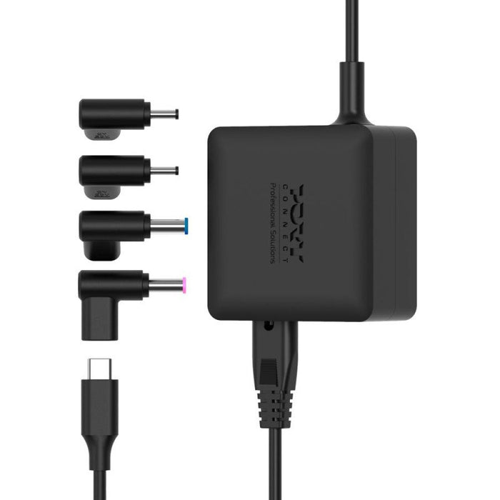 EAN 3567042032002 - Port Designs 904065ACTOEU adaptador e inversor de corriente Interior 65 W Negro imagen 1