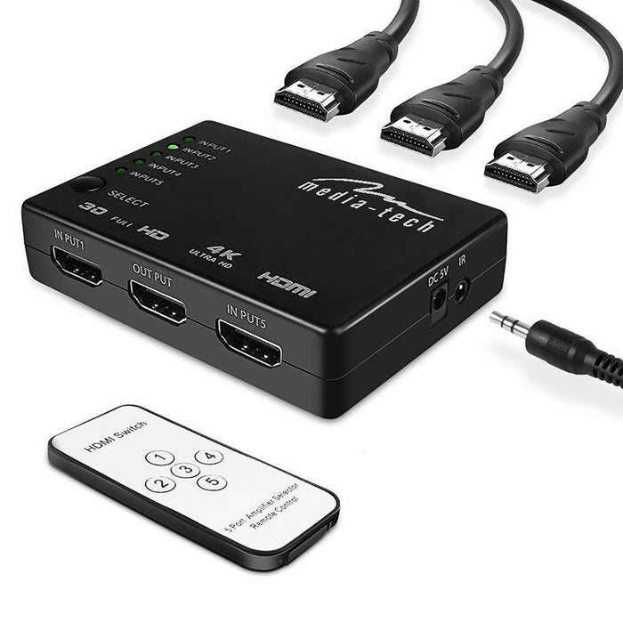 EAN 5906453152073 - Media-Tech MT5207 interruptor de video HDMI imagen 2