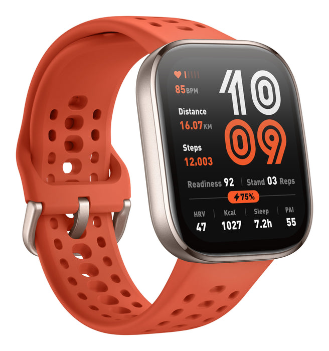 EAN 6970100377859 - Amazfit Bip 6 Red 5 cm (1.97") AMOLED Digital 390 x 450 Pixeles Pantalla táctil Oro GPS (satélite) imagen 3