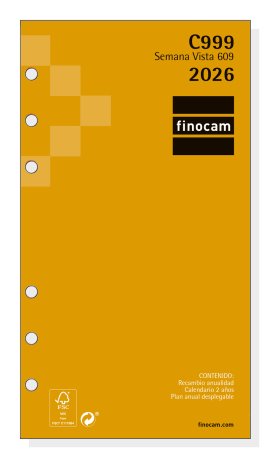 EAN 8422952411352 - Finocam 201260026 accesorio para organizador personal Recambio para agenda imagen 1