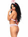 EAN 714718532417 - Leg Avenue 87051_06222 conjunto de ropa interior y bodi Rojo, Blanco imagen 2