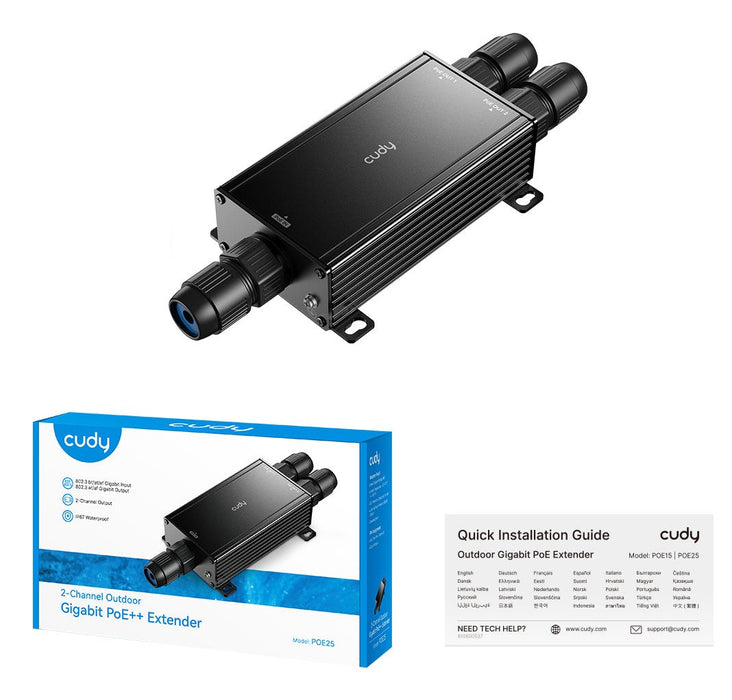 EAN 6971690791506 - Cudy POE25 adaptador e inyector de PoE Gigabit Ethernet 100 V imagen 2
