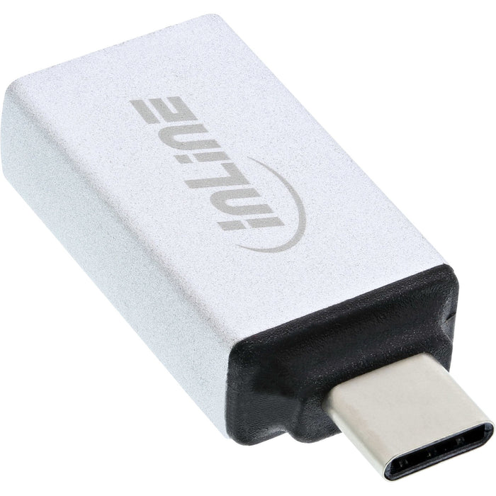 EAN 4043718258765 - InLine 35801 cambiador de género para cable USB type C male USB-A Plata imagen 1