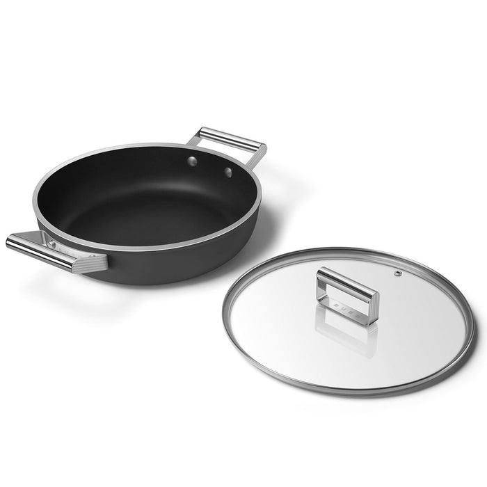 EAN 8017709356026 - Smeg DPF2812BLM batería de cocina Negro Aluminio, Acero inoxidable 4,3 L 28 cm imagen 10