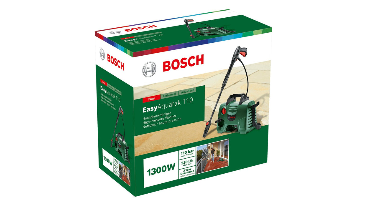 EAN 3165140935685 - Bosch EasyAquatak 110 Limpiadora de alta presión o Hidrolimpiadora Compacto Eléctrico Verde imagen 4