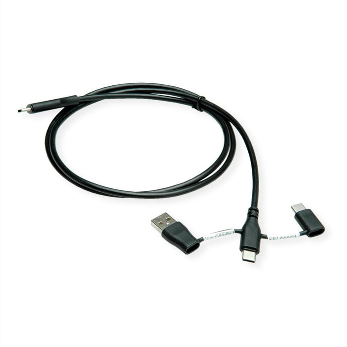 EAN 7630049633018 - ROLINE 11.02.8349 cable USB USB 2.0 1 m USB C USB A/USB C Negro imagen 1
