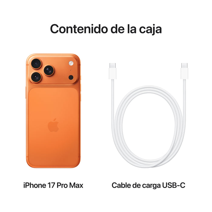 EAN 0195950640212 - Apple iPhone 17 Pro Max 17,5 cm (6.9") SIM doble iOS 26 5G USB Tipo C 1 TB Naranja imagen 8