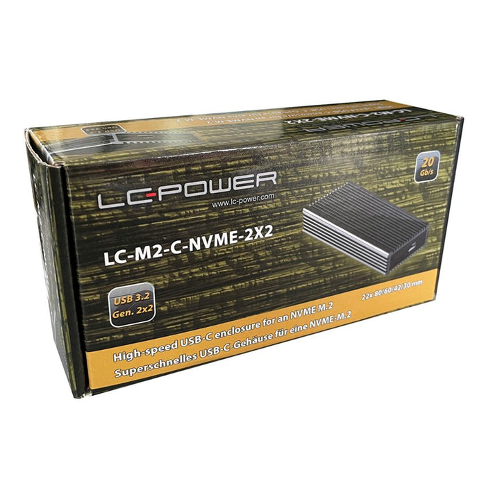 EAN 4260070128493 - LC-Power LC-M2-C-NVME-2X2 caja para disco duro externo Caja externa para unidad de estado sólido (SSD) Ne imagen 9