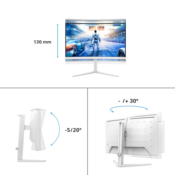 EAN 8721038002638 - Philips Evnia 5000 27M2C5501/00 pantalla para PC 68,6 cm (27") 2560 x 1440 Pixeles Quad HD LCD Blanco imagen 3