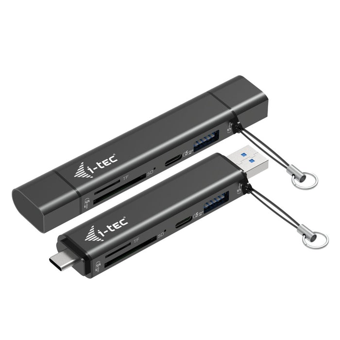 EAN 8595611707872 - i-tec CADONGLEUSBSD hub de interfaz USB 3.2 Gen 1 (3.1 Gen 1) Type-A + Type-C 5000 Mbit/s Negro imagen 1