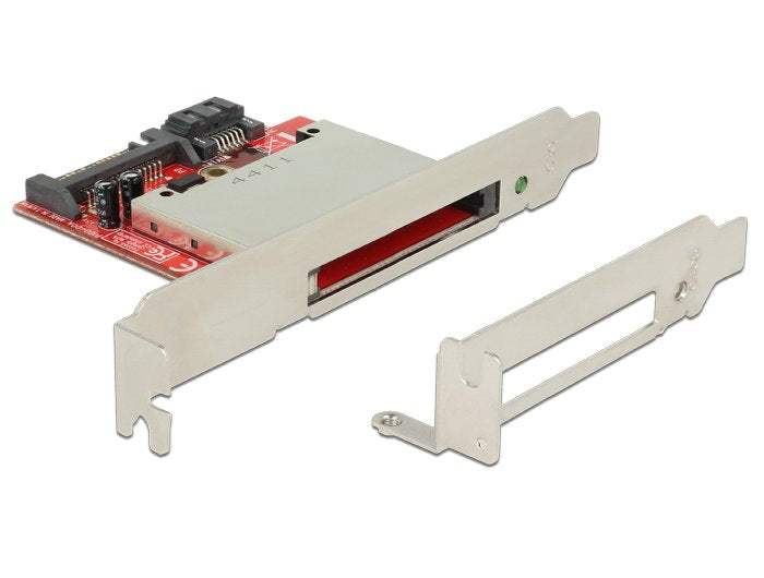 EAN 4043619914951 - DeLOCK 91495 lector de tarjeta SATA Interno Negro, Rojo, Plata imagen 1