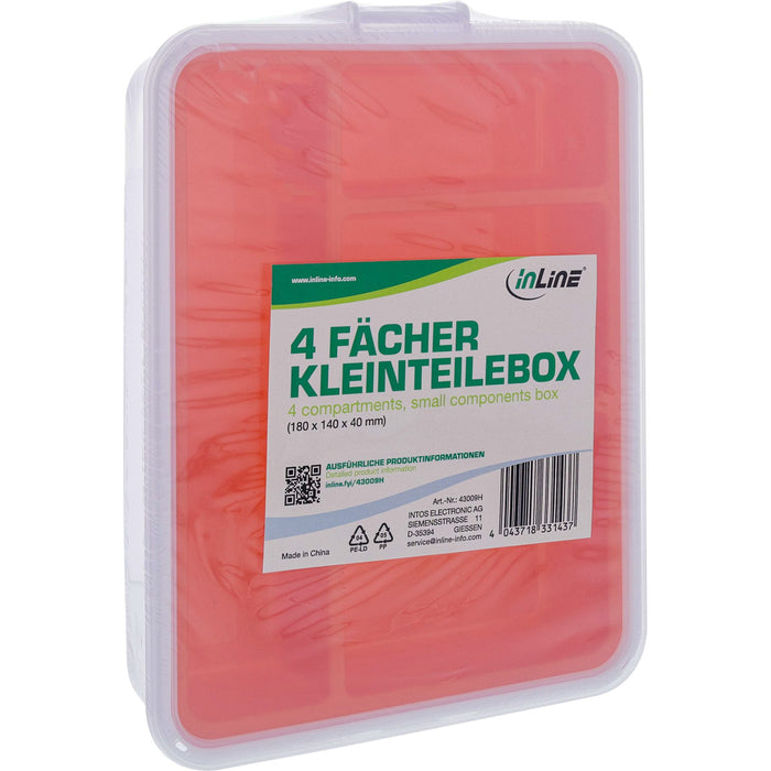 EAN 4043718331437 - InLine 43009H pieza pequeña y caja de herramientas Caja para piezas pequeñas Blanco, Naranja imagen 4
