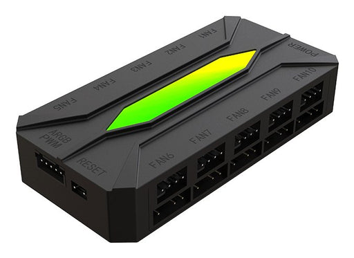 EAN 8435099534051 - KeepOut X-FHUB10 controlador de velocidad de ventilador 10 canales Negro imagen 1