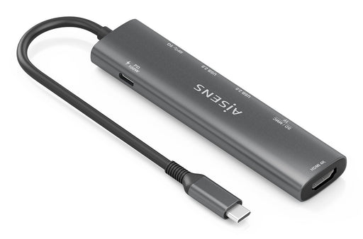 EAN 8435739903162 - AISENS ASUC-7P027-GR base para portátil y replicador de puertos Alámbrico USB 3.2 Gen 1 (3.1 Gen 1) Type- imagen 2