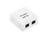 EAN 5901969404241 - Lanberg OU5-0002-W caja de tomacorriente RJ-45 Blanco imagen 2