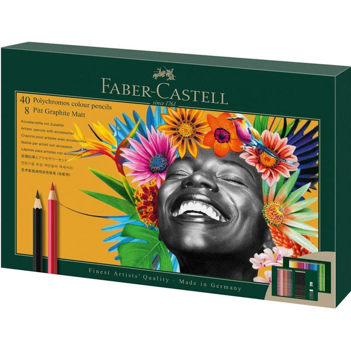 EAN 4005402100545 - Faber-Castell Polychromos & Pitt Graphite Matt Set Multicolor 48 pieza(s) imagen 1