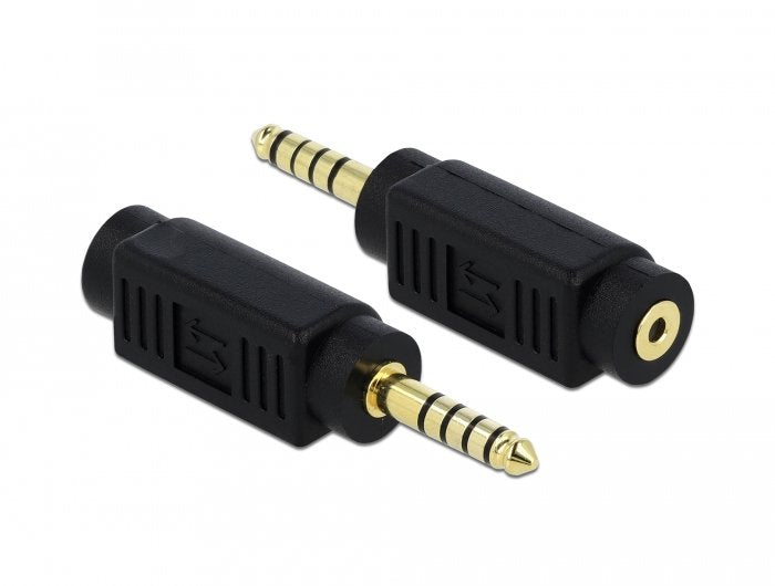 EAN 4043619659968 - DeLOCK 65996 cambiador de género para cable 4.4 mm 5 pin 2.5 mm 4 pin Negro imagen 1