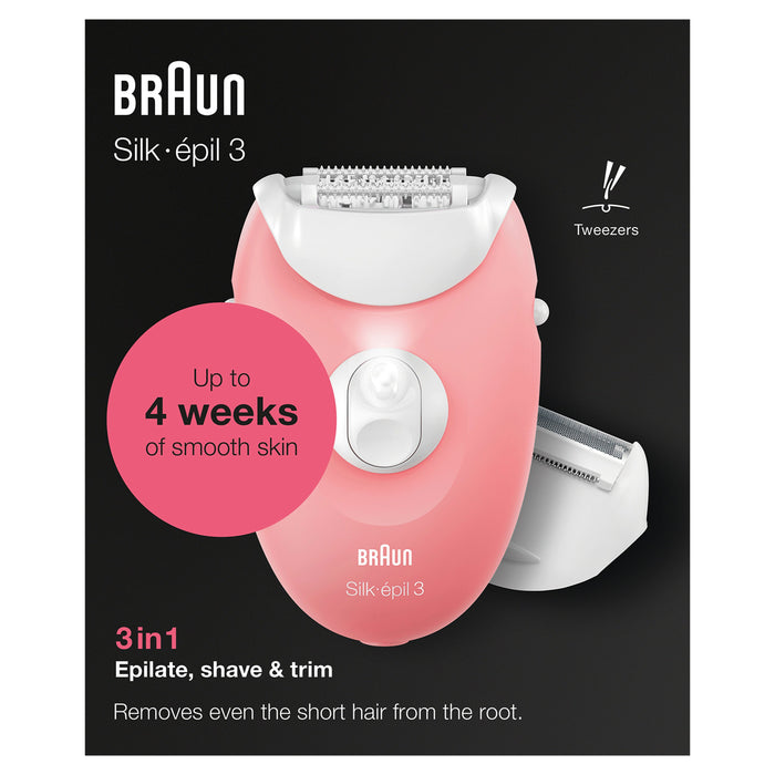 EAN 4210201423508 - Braun Silk-épil 3 -277 20 pinzas Blanco, Rosa imagen 3