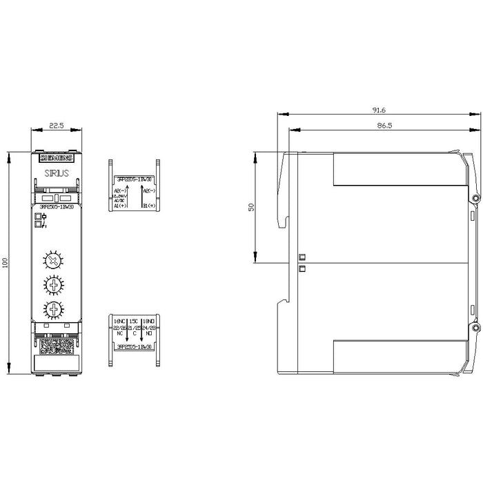 EAN 4011209943513 - Siemens 3RP2505-1BW30 alimentación del relé Negro imagen 5