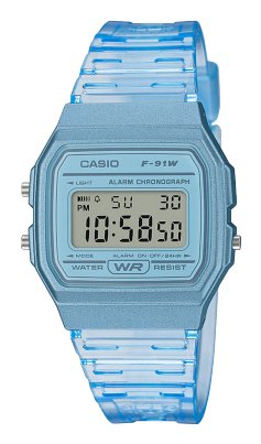 EAN 4549526261060 - Casio F-91WS-2 Reloj de pulsera Cuarzo Azul, Transparente imagen 1