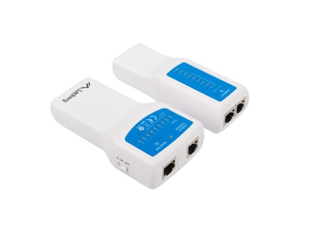 EAN 5901969418262 - Lanberg NT-0402 comprobador de cables de red Comprobador de alimentación PoE Azul, Blanco imagen 1