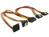 EAN 4043619601486 - DeLOCK 60148 cable de SATA 0,3 m SATA de 15 pines 4 x SATA de 15 pines Beige, Naranja, Rojo, Amarillo imagen 1
