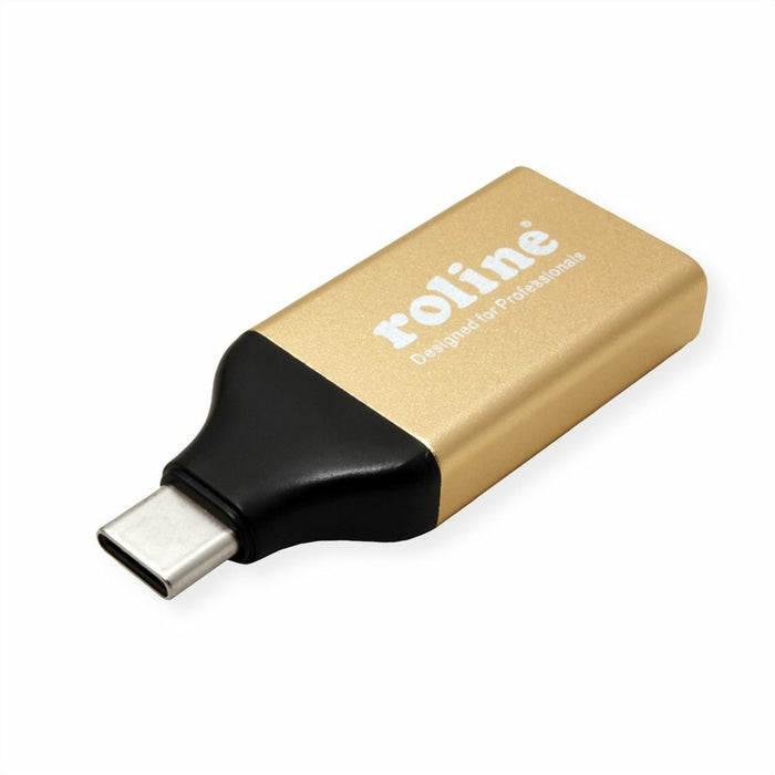 EAN 7630049618794 - ROLINE 12.03.3231 cambiador de género para cable USB Type-C HDMI Negro, Oro imagen 2