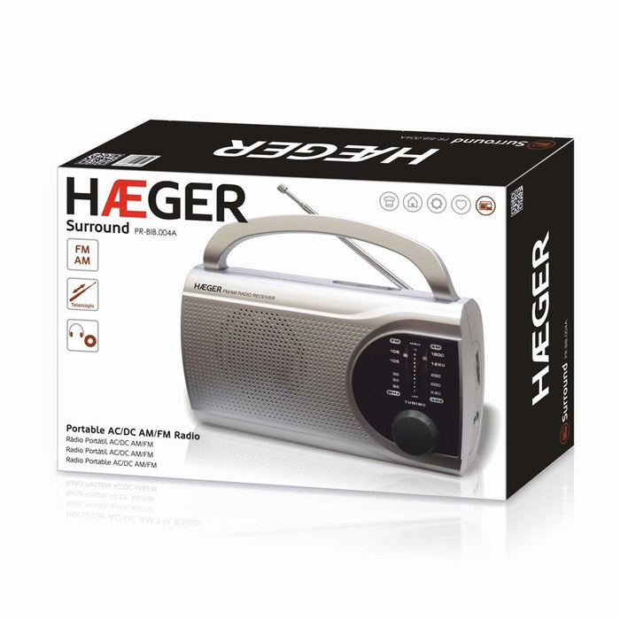 EAN 5608475015830 - Haeger PR-BIB.004B radio Portátil Digital Plata imagen 3