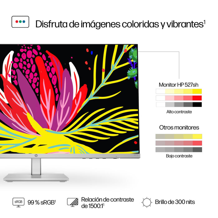 EAN 197498938844 - HP Series 5 27 inch FHD Height Adjust Monitor - 527sh pantalla para PC 68,6 cm (27") 1920 x 1080 Pixeles F imagen 10