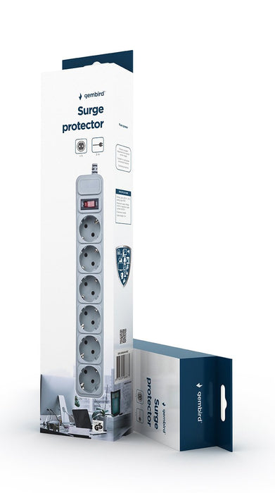 EAN 8716309068673 - Gembird SPG6-B-10C base múltiple 3 m 6 salidas AC imagen 2