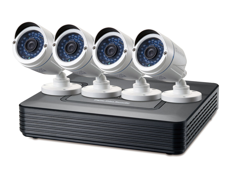 EAN 4015867208328 - LevelOne DSK-4001 kit de videovigilancia Alámbrico 4 canales imagen 1