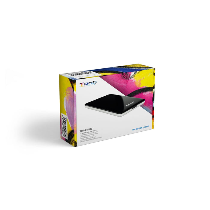 EAN 8433281009660 - TooQ TQE-2538B caja para disco duro externo Caja de disco duro (HDD) Negro, Gris 2.5" imagen 7