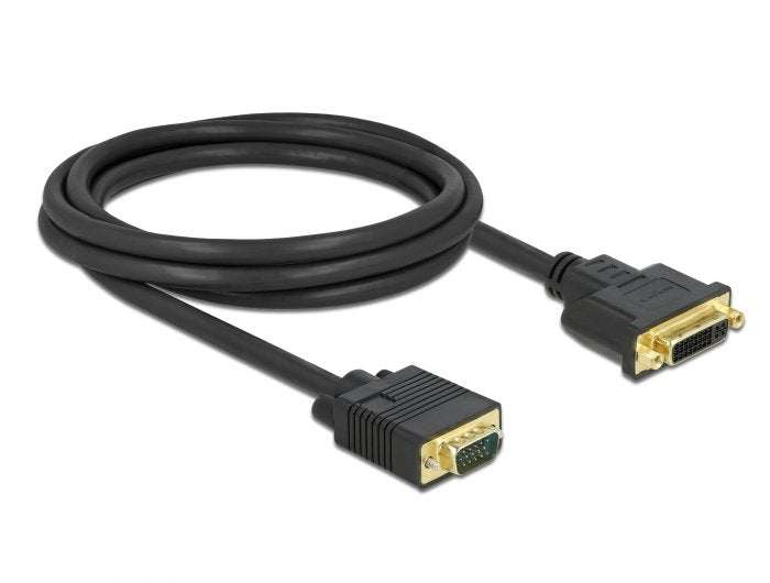 EAN 4043619867578 - DeLOCK 86757 adaptador de cable de vídeo DVI-A VGA (D-Sub) Negro imagen 1