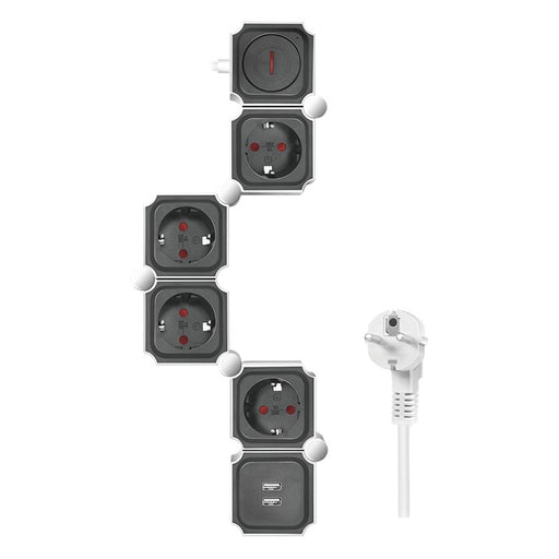 EAN 4052792065367 - LogiLink LPS276U base múltiple 1,5 m 4 salidas AC Interior Gris imagen 1