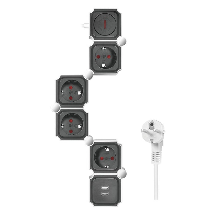 EAN 4052792065367 - LogiLink LPS276U base múltiple 1,5 m 4 salidas AC Interior Gris imagen 1