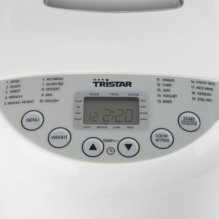 EAN 8713016038685 - Tristar BM-4586 panificadora 550 W Blanco imagen 9