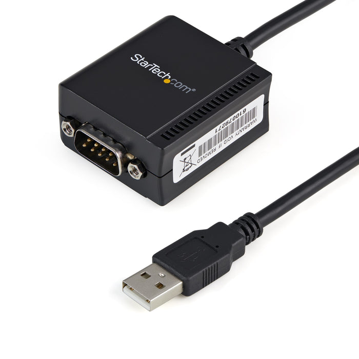 EAN 0065030843485 - StarTech.com ICUSB2321F cambiador de género para cable DB-9 USB 2.0 A Negro imagen 1