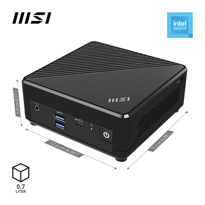 EAN 4711377071147 - MSI Cubi N ADL-007DE Intel® N N100 4 GB DDR4-SDRAM 128 GB SSD Windows 11 Pro Mini PC Negro imagen 2