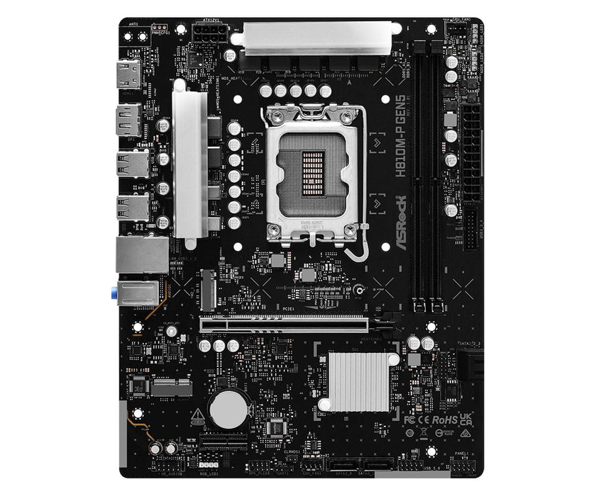 EAN 4711581494206 - Asrock H810M-P Gen5 Intel H810 LGA 1851 (Socket V1) micro ATX imagen 2