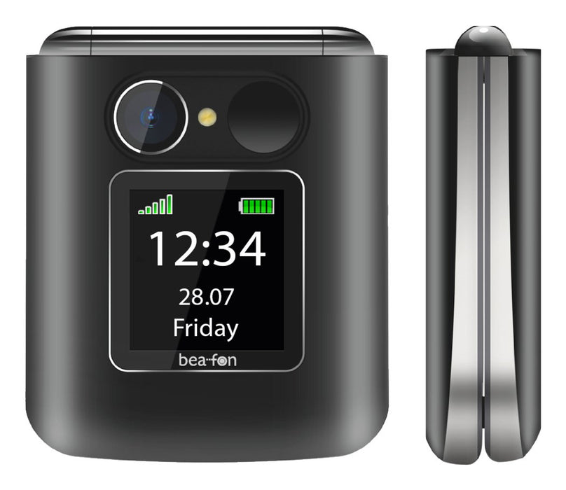 EAN 9120124822393 - Beafon Fold 10 LTE 5,59 cm (2.2") 95 g Negro, Plata Teléfono para personas mayores imagen 3