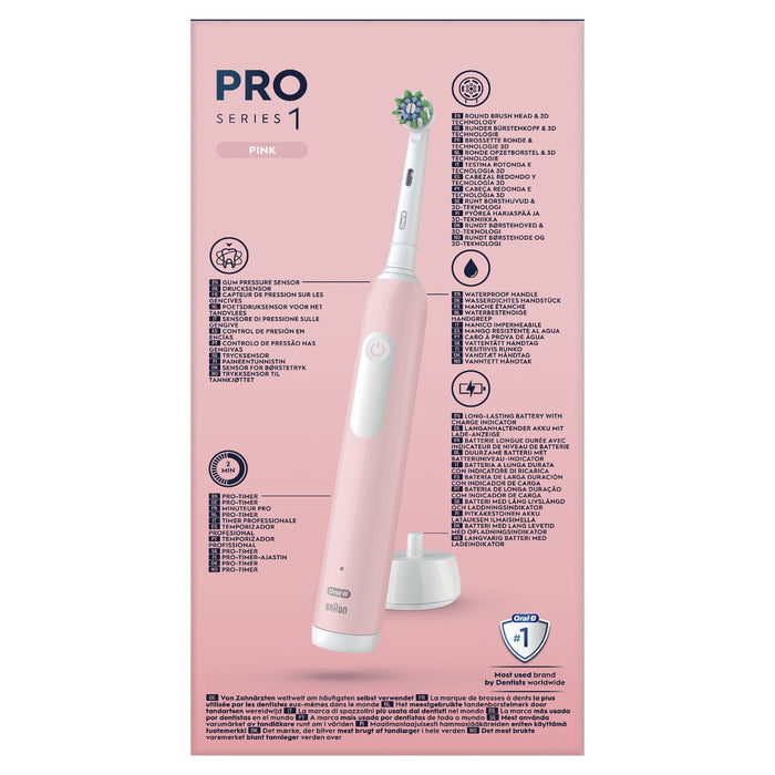 EAN 8006540771501 - Oral-B Pro Series 1 Adulto Cepillo dental oscilante Rosa imagen 3