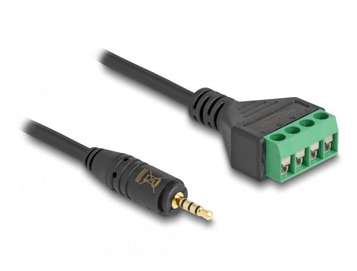 EAN 4043619662562 - DeLOCK 66256 cable de audio 0,2 m 2,5mm Terminal Negro, Verde imagen 1