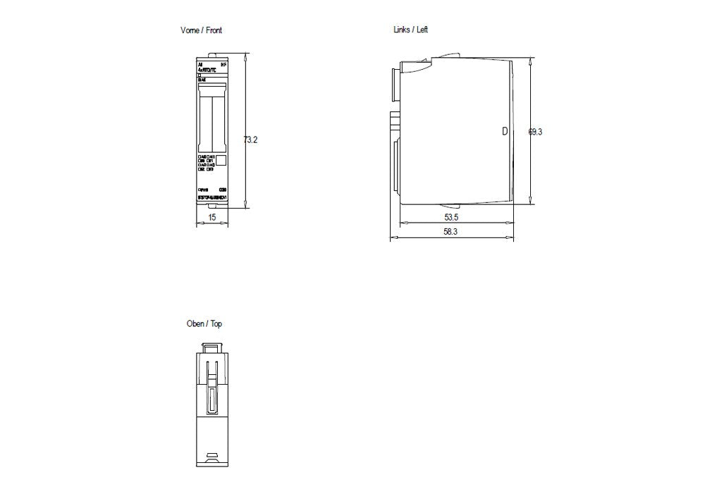 EAN 4025515080817 - Siemens 6ES7134-6JD00-0CA1 módulo digital y analógico i / o Analógica imagen 4