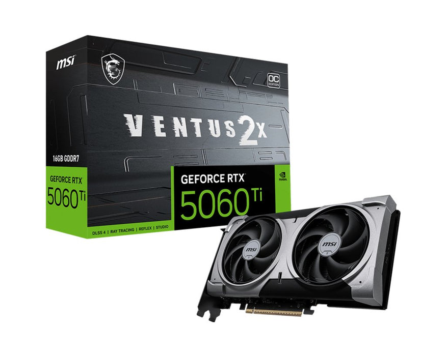 EAN 5715328219113 - MSI VENTUS GeForce RTX 5060 TI 16G 2X OC PLUS NVIDIA 16 GB GDDR7 imagen 1