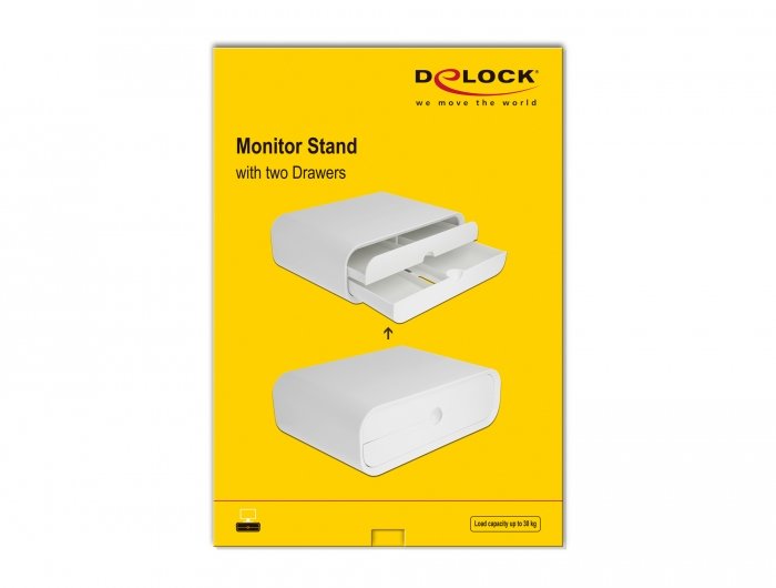 EAN 4043619183258 - DeLOCK 18325 soporte para monitor Escritorio Blanco imagen 5