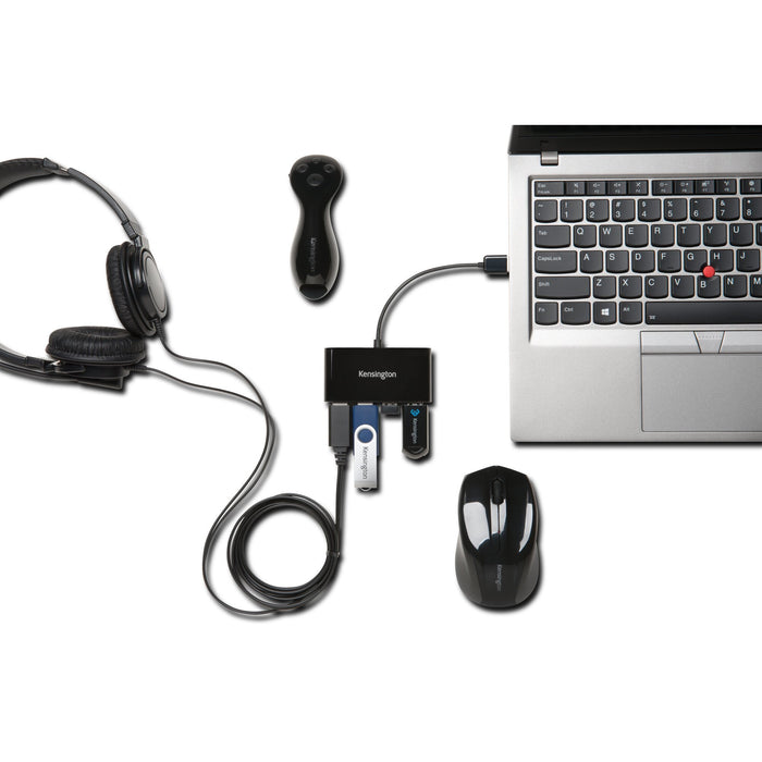 EAN 5028252591492 - Kensington K39120EU hub de interfaz 480 Mbit/s Negro imagen 3