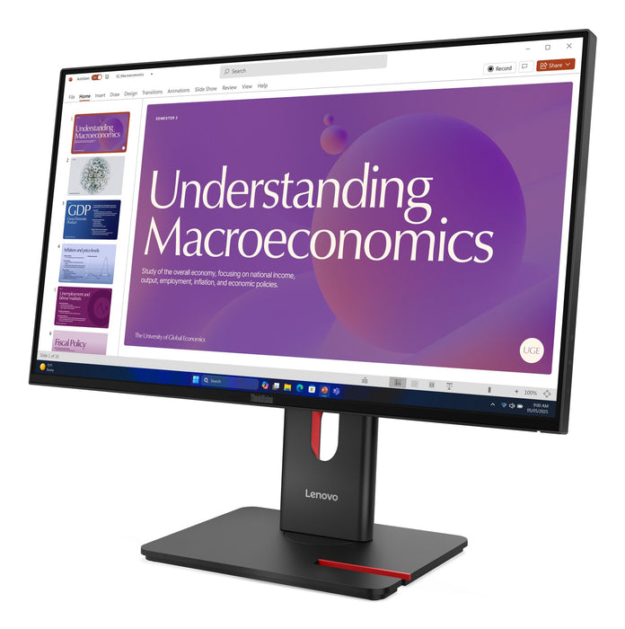 EAN 0198156726247 - Lenovo ThinkVision T24D-40 pantalla para PC 60,5 cm (23.8") 1920 x 1080 Pixeles Full HD LCD Negro imagen 3
