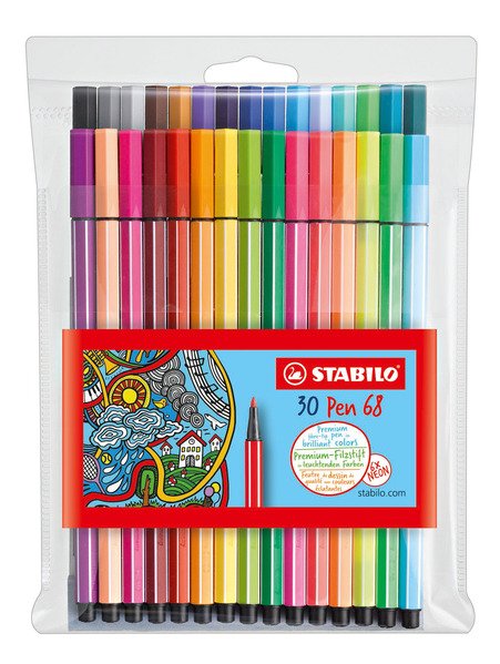 EAN 4006381455855 - STABILO Pen 68 rotulador Medio Multicolor 30 pieza(s) imagen 1