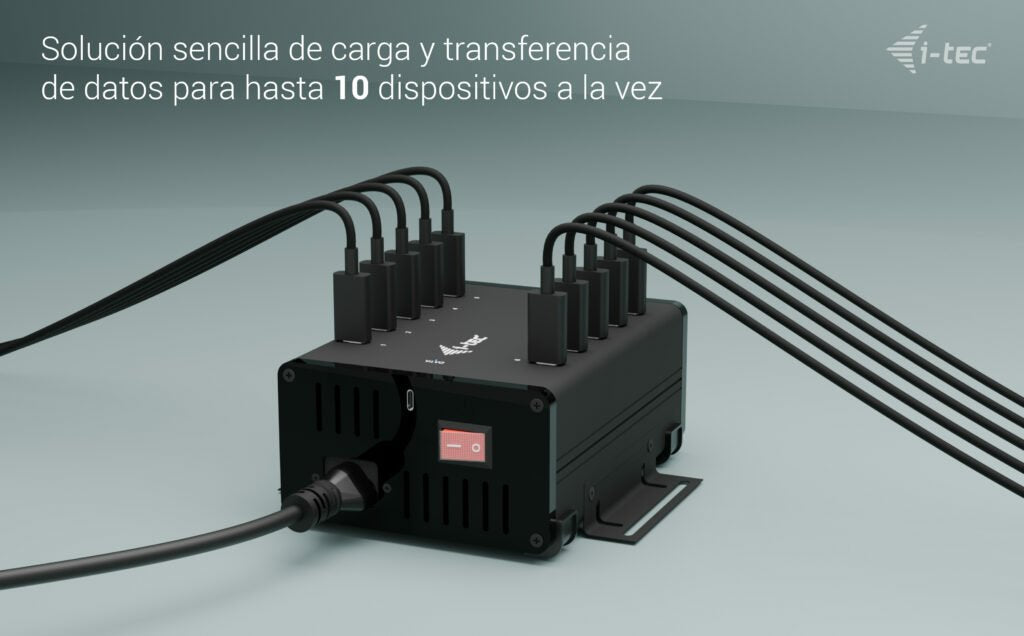 EAN 8595611706363 - i-tec CACHRGHUB10CUK cargador de dispositivo móvil Universal Negro Corriente alterna Carga rápida Interio imagen 6